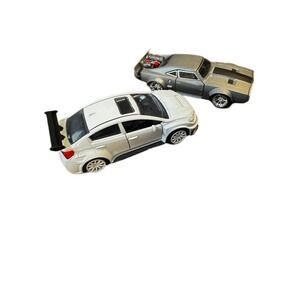 Fast Furious Diecast Car 1970 Dodge‎ Charger SRT Subaru WRX STI Scale 1:32 2017